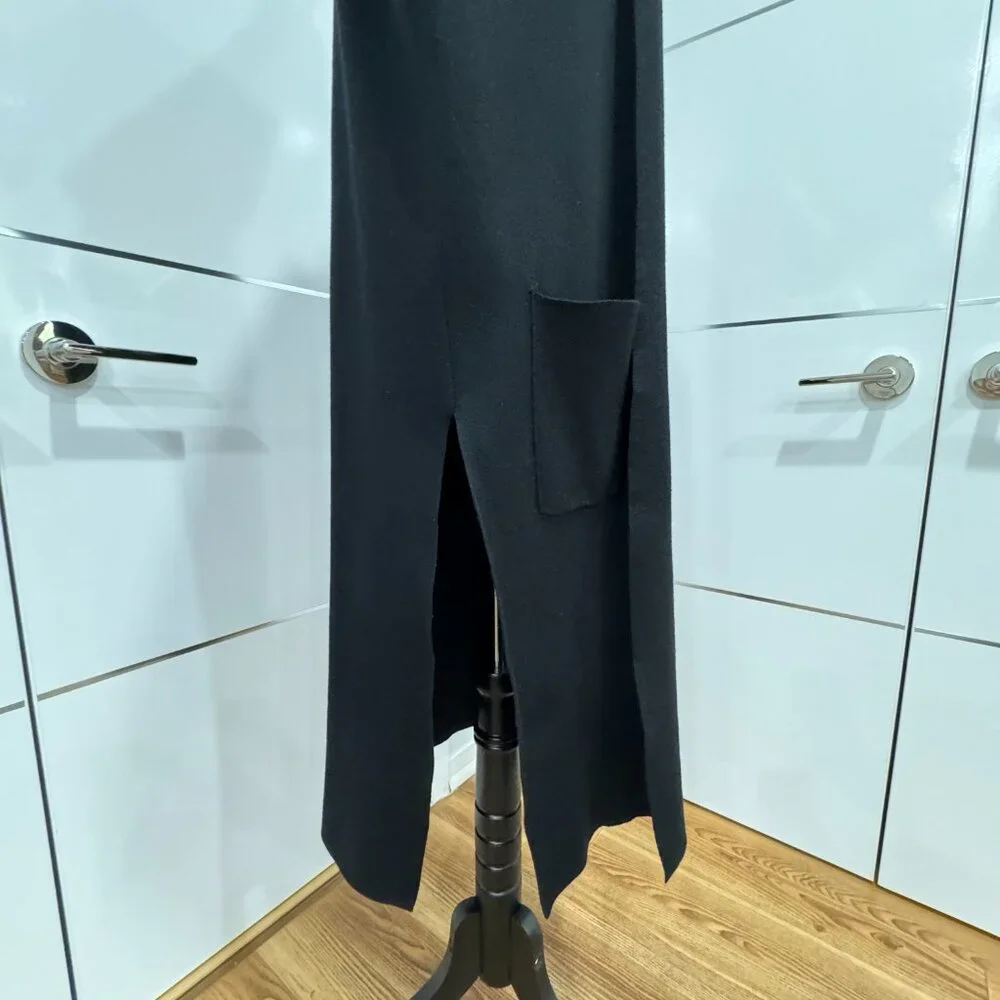 Joan Vass Long knit vest New, Size L - Picture 7 of 14